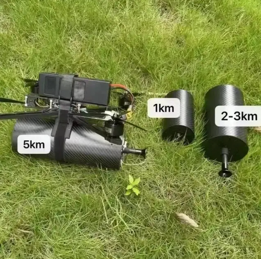 FPV Optical Fiber Communication Equipment Kit - Long-Range, Anti-Interference, Drone/RC Compatible